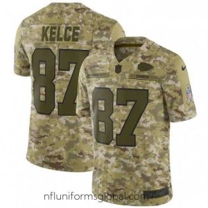 Irresistible Nike Kansas City Chiefs 87 Travis Kelce Limited Camo 2018 Salute to Service NFL Jersey