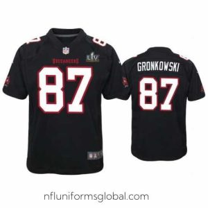 Stunning Rob Gronkowski Buccaneers Black Super Bowl Lv Game Fashion Jersey