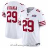 Alluring San Francisco 49ers 29 Talanoa Hufanga White 2023 F.U.S.E  With John Madden Patch Vapor Limited Stitched Football 2024 Super Bowl LVIII Jersey