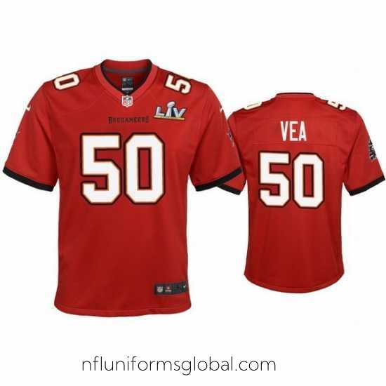 Sumptuous Vita Vea Buccaneers Red Super Bowl Lv Game Jersey