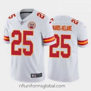 Ravishing clyde edwards helaire kansas city chiefs white vapor limited jersey