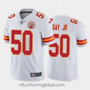Exquisite willie gay jr. kansas city chiefs white vapor limited jersey