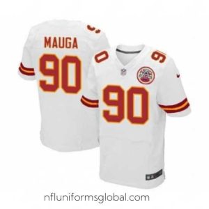 Exquisite nike nfl jerseys kansas city chiefs 90 mauga white[Elite][mauga]